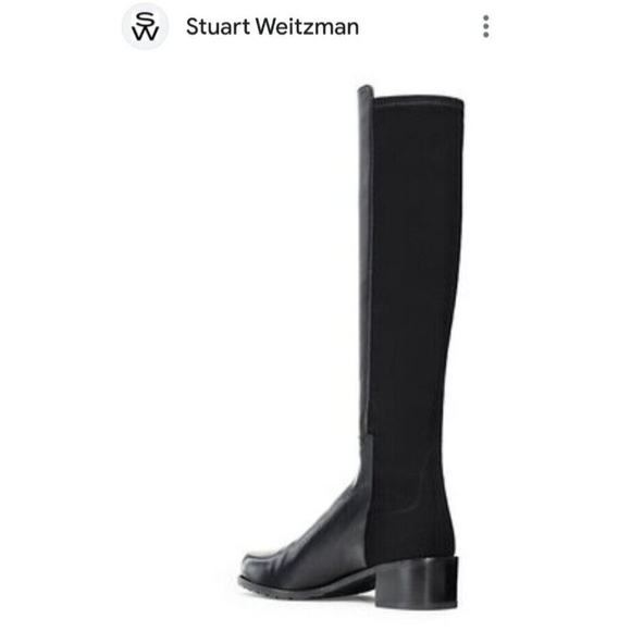 STUART WEITZMAN Leather Knee High Black Riding Boots Size 8 - Picture 15 of 15